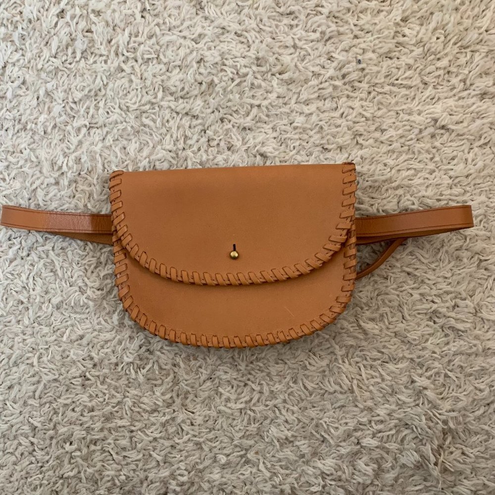 Madewell, O/S, Tan Leather Belt Bag
